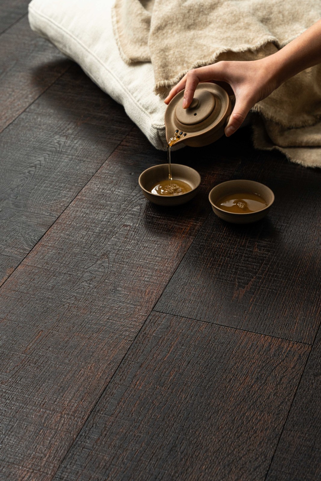 Wood flooring grain and finish