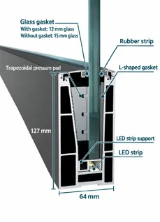 WJ-2012 aluminium base channel