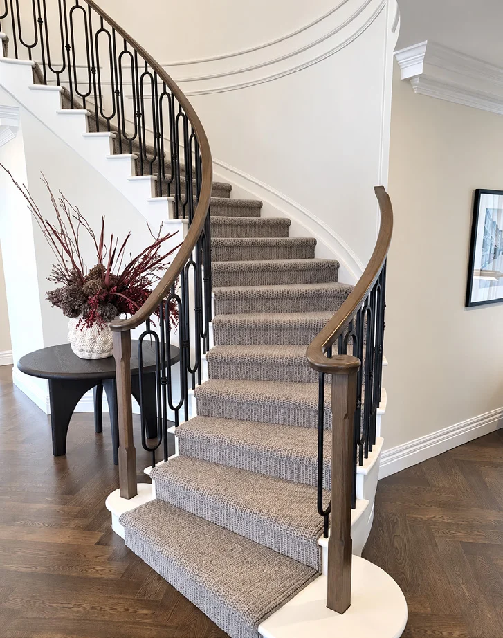 Separate iron handrail