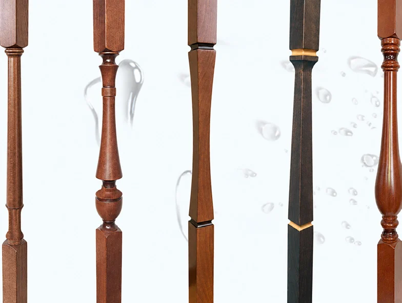 Solid wood posts